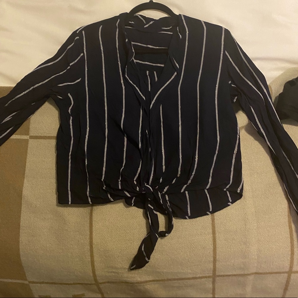 Rails striped tie top